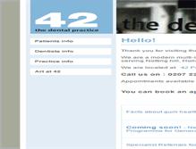 Tablet Screenshot of 42thedentalpractice.com